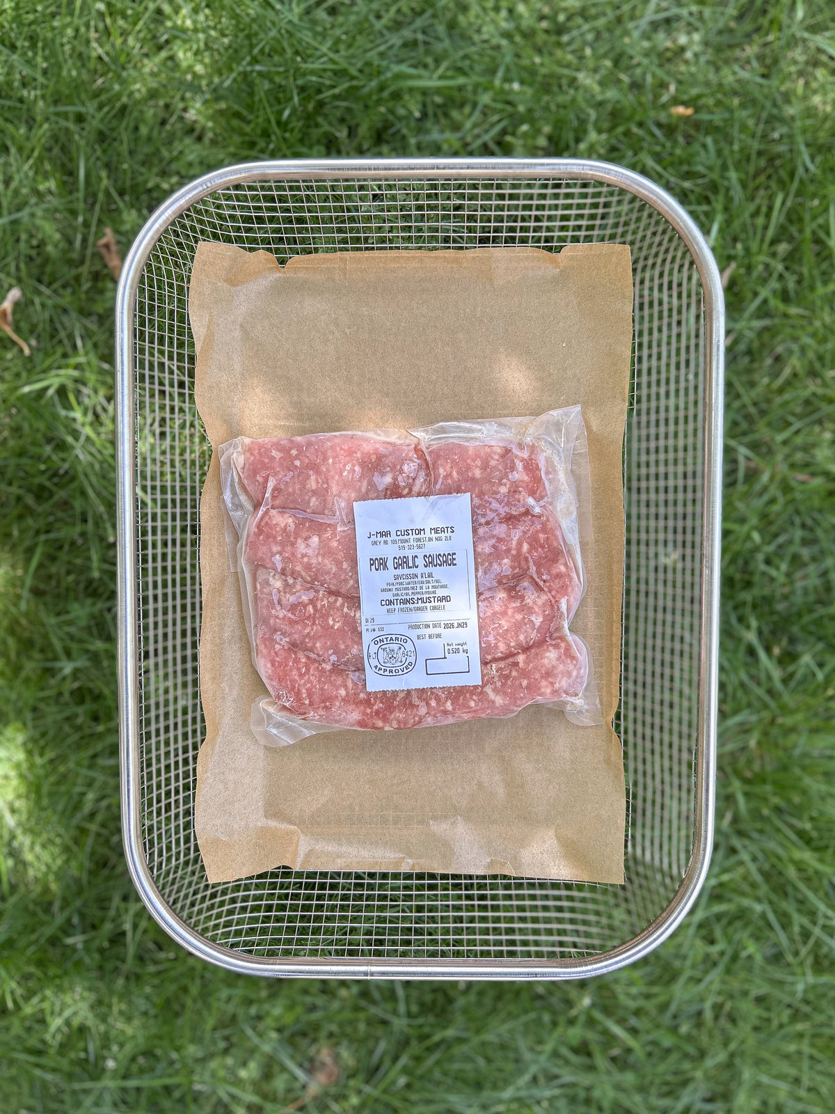 Garlic Sausage from Rocklyn Springs Farm
